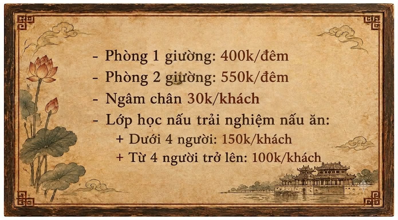 Phuoc homestay Hue trải nghiệm tuyệt vời với gi&aacute; chỉ 400k Giữa l&ograve;ng cố đ&ocirc; Huế - Ảnh 6.