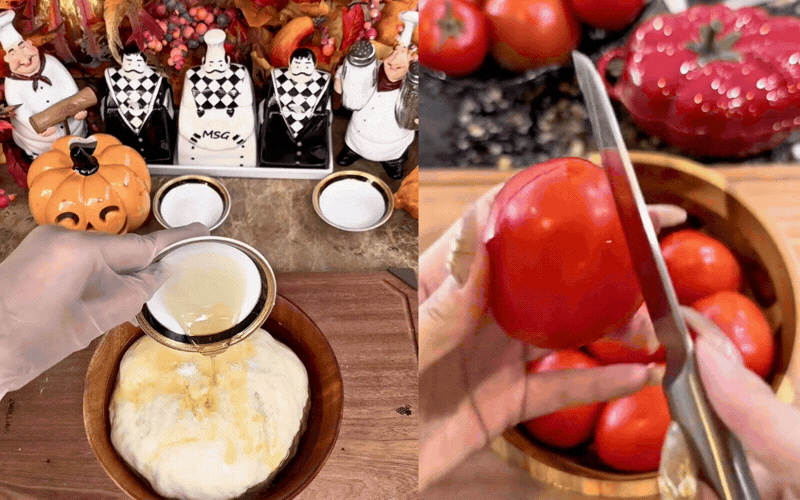 Ngọc Loan v&agrave;o bếp l&agrave;m pizza Halloween đẹp mắt v&agrave; nồi c&agrave; chua độc đ&aacute;o - Ảnh 2.