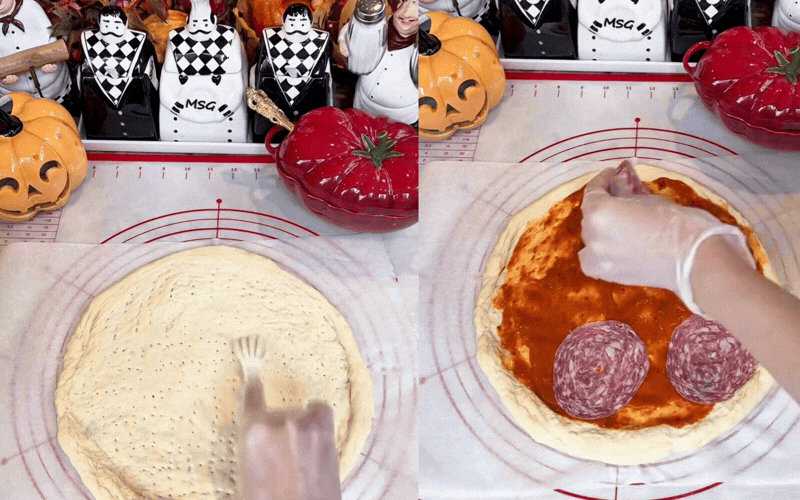 Ngọc Loan v&agrave;o bếp l&agrave;m pizza Halloween đẹp mắt v&agrave; nồi c&agrave; chua độc đ&aacute;o - Ảnh 7.