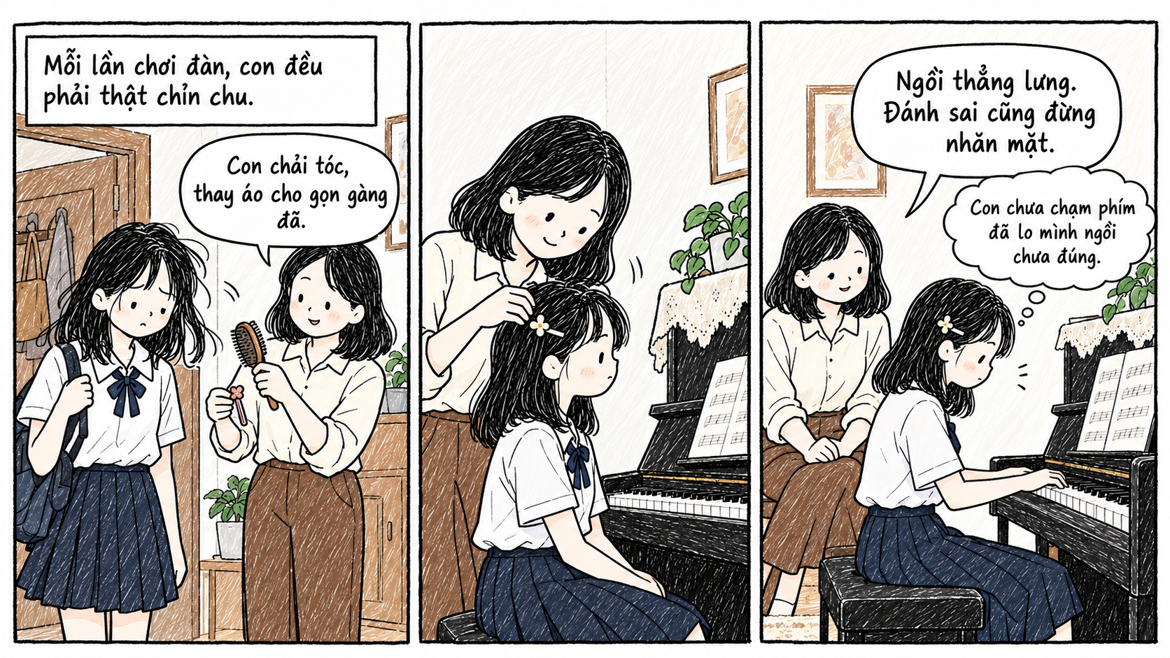 Mẹ bắt con g&aacute;i học piano suốt 8 năm trời m&agrave; chẳng bận t&acirc;m con c&oacute; muốn hay kh&ocirc;ng, biết l&yacute; do c&agrave;ng khiến con th&ecirc;m buồn l&ograve;ng- Ảnh 3.