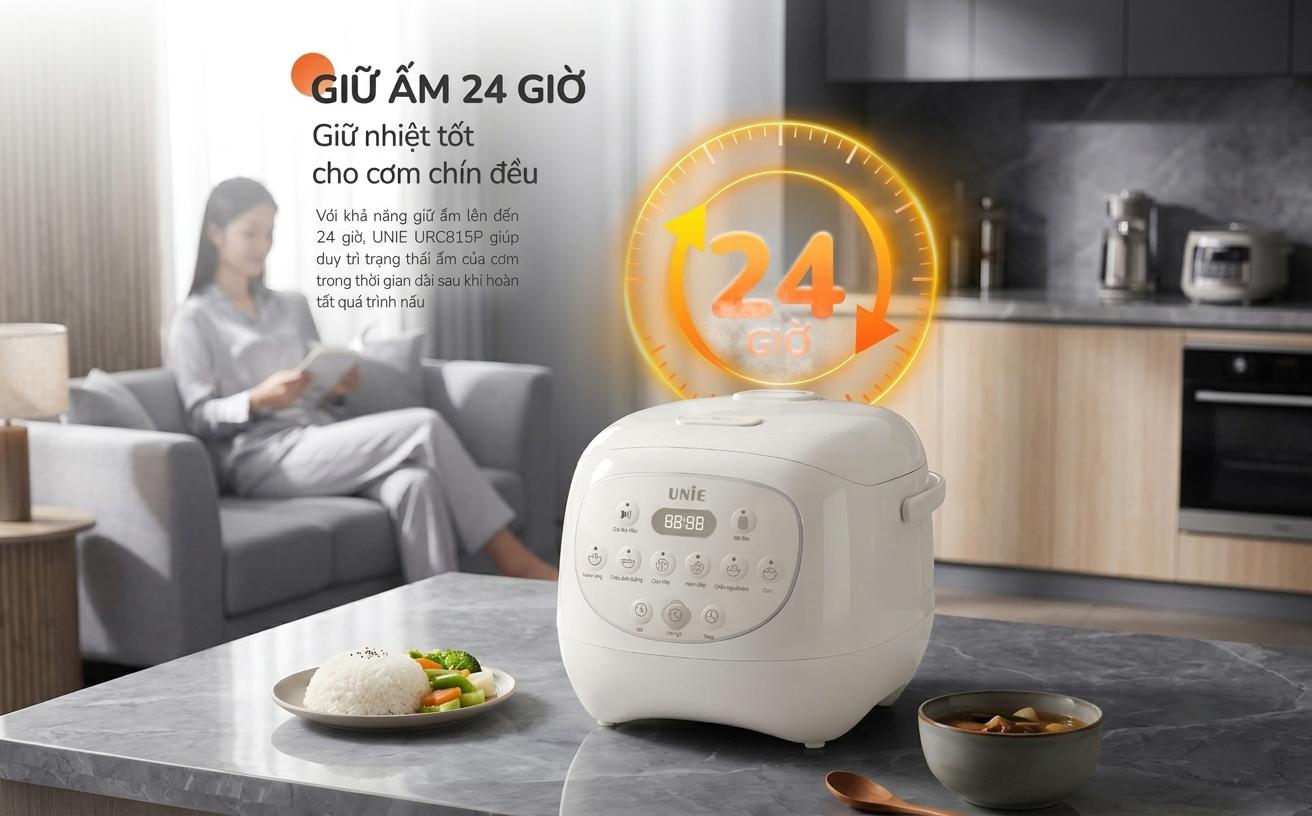 B&iacute; quyết giữ cơm ngon trọn vị suốt 24 giờ nhờ l&ograve;ng gốm Ceramic l&agrave;nh t&iacute;nh từ Unie - Ảnh 3.