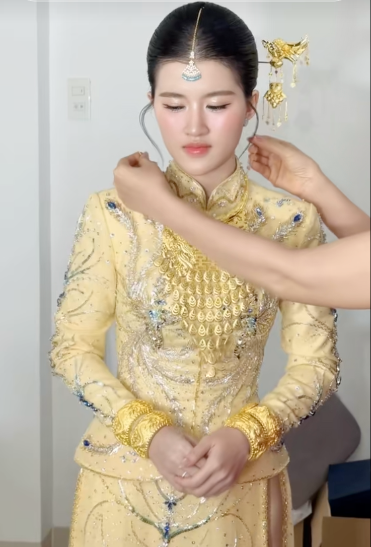 Đ&aacute;m cưới h&agrave;o m&ocirc;n hot dần dần MXH: Thiếu gia ng&agrave;nh xăng dầu cưới &aacute;i nữ tiệm v&agrave;ng- Ảnh 1.