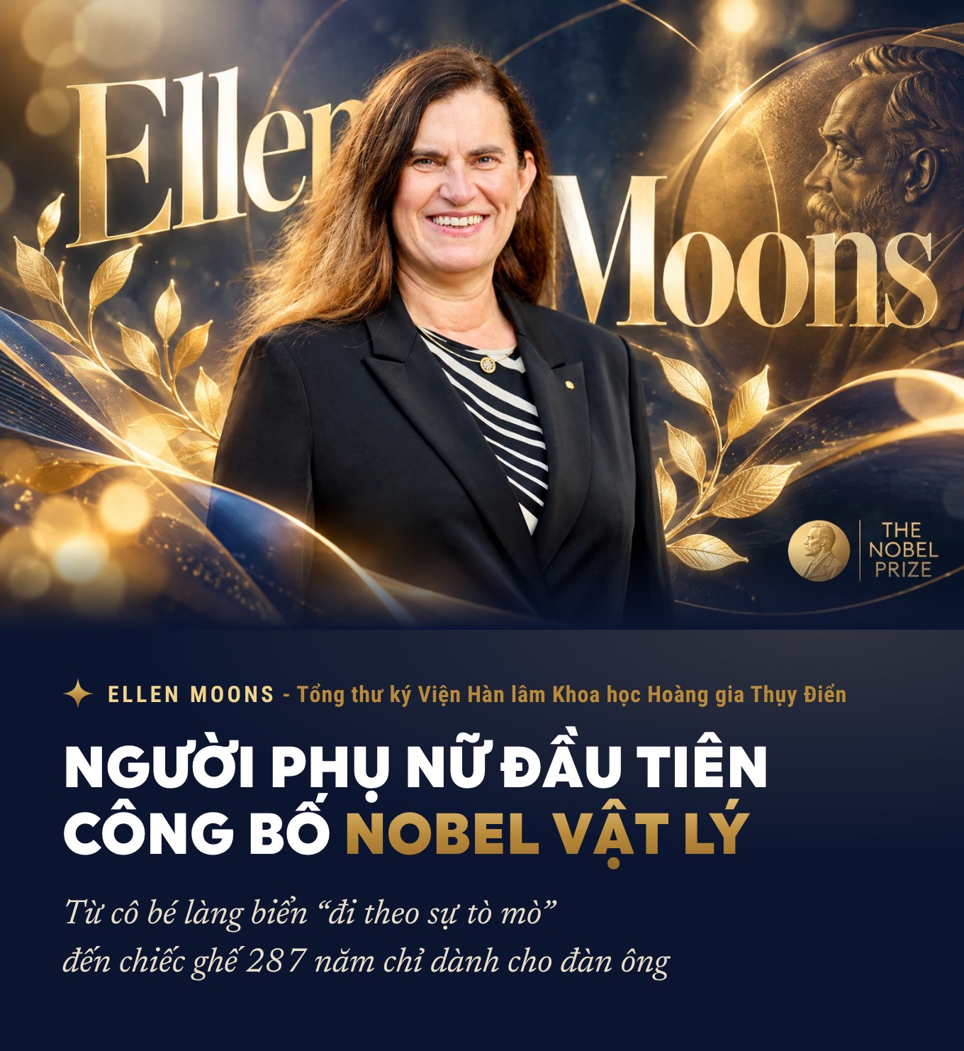 Người phụ nữ đầu ti&ecirc;n c&ocirc;ng bố Nobel Vật l&yacute;: Từ c&ocirc; b&eacute; l&agrave;ng biển 
