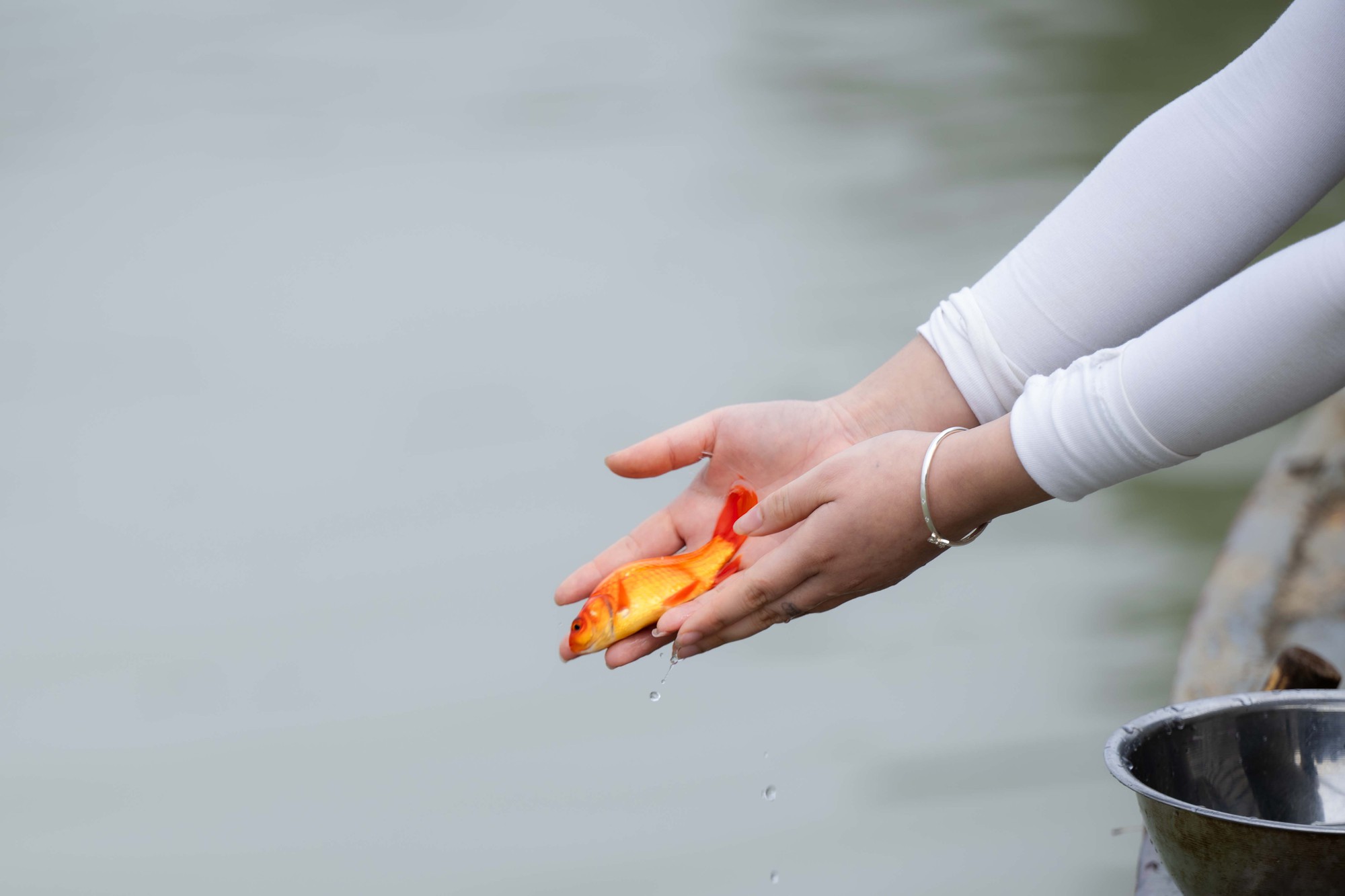 M&iacute;a chằng k&iacute;n xe m&aacute;y, c&aacute; ch&eacute;p đỏ rực bến s&ocirc;ng: TP.HCM - H&agrave; Nội rộn r&agrave;ng tiễn &ocirc;ng C&ocirc;ng &ocirc;ng T&aacute;o ng&agrave;y 23 th&aacute;ng Chạp- Ảnh 17.