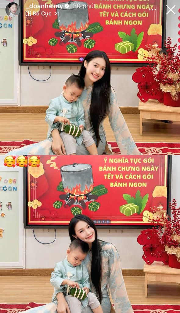 Do&atilde;n Hải My trang tr&iacute; biệt thự chục tỷ đ&oacute;n Tết, được khen vừa đẹp vừa kh&eacute;o v&igrave; m&acirc;m cỗ c&uacute;ng &ocirc;ng C&ocirc;ng &ocirc;ng T&aacute;o - Ảnh 8.