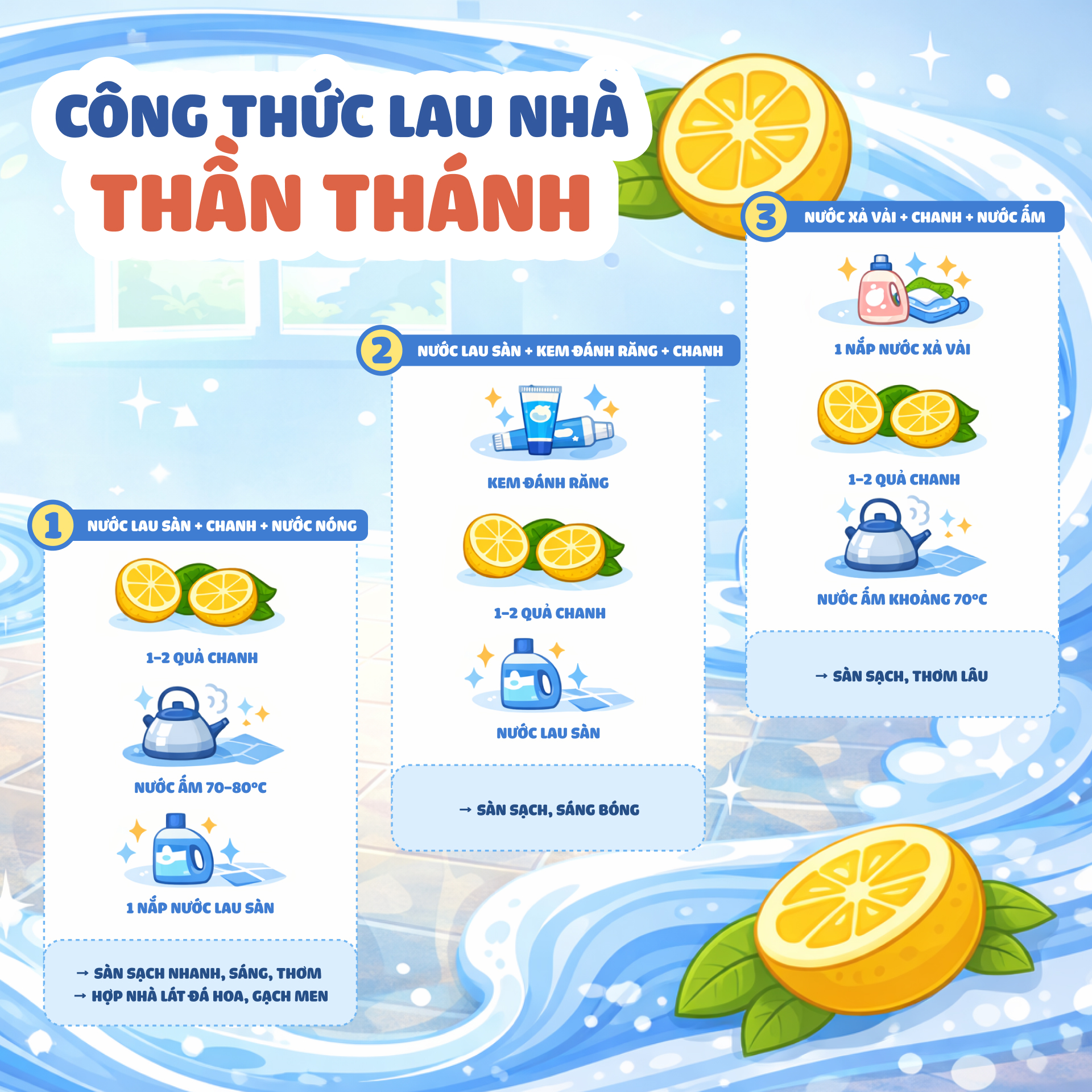 10 mẹo dọn nh&agrave; đ&oacute;n Tết &ldquo;nh&agrave;n t&ecirc;nh&rdquo;: Kh&ocirc;ng cần h&oacute;a chất vẫn sạch bong, thơm m&aacute;t - Ảnh 2.