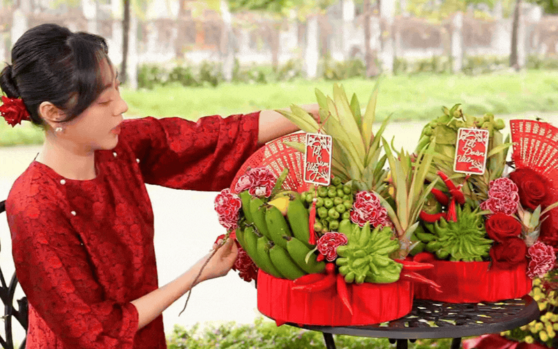 Bí kíp bày mâm ngũ quả  - Ảnh 1.