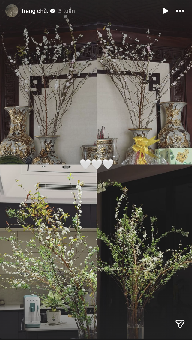 C&ograve;n ai đảm đang hơn Do&atilde;n Hải My, Văn Hậu tự h&agrave;o khoe vợ cặm cụi b&agrave;y m&acirc;m ngũ quả Tết trong căn biệt thự  - Ảnh 3.