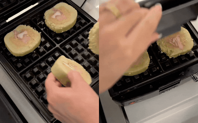 Tuyệt chi&ecirc;u nướng b&aacute;nh chưng , b&aacute;nh t&eacute;t gi&ograve;n rụm với m&aacute;y waffle hấp dẫn năm 2026 - Ảnh 2.