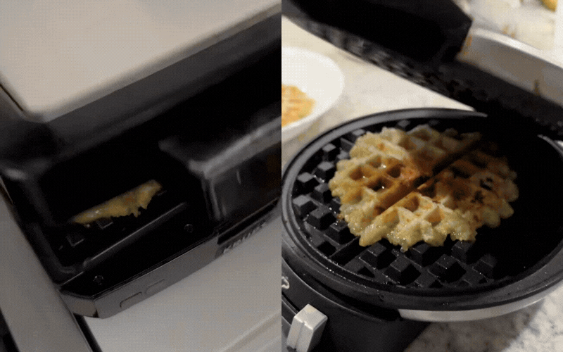 Tuyệt chi&ecirc;u nướng b&aacute;nh chưng , b&aacute;nh t&eacute;t gi&ograve;n rụm với m&aacute;y waffle hấp dẫn năm 2026 - Ảnh 1.