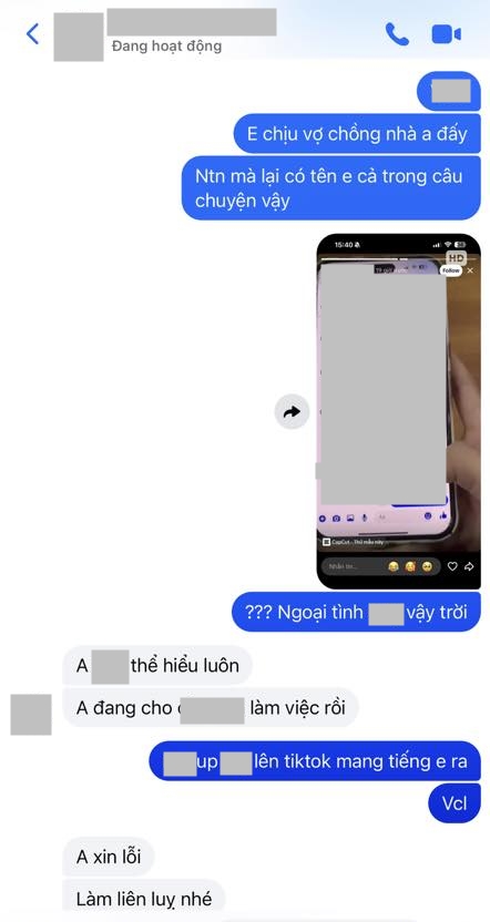 C&ocirc; g&aacute;i l&ecirc;n tiếng khi bị nhầm l&agrave; tiểu tam trong vụ trong nam TikToker lộ clip h&agrave;nh hung vợ  - Ảnh 4.
