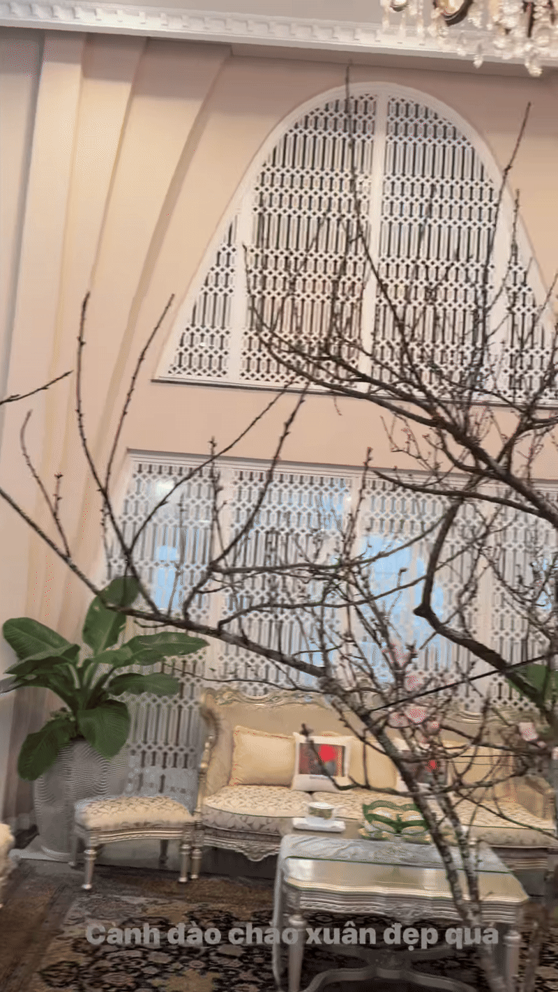 Tết 2026 tràn ngập không gian sống của Hoa hậu Giáng My tại biệt thự 1.000m2 - Ảnh 3. Tết 2026 tràn ngập không gian sống của Hoa hậu Giáng My tại biệt thự 1.000m2 - Ảnh 3.