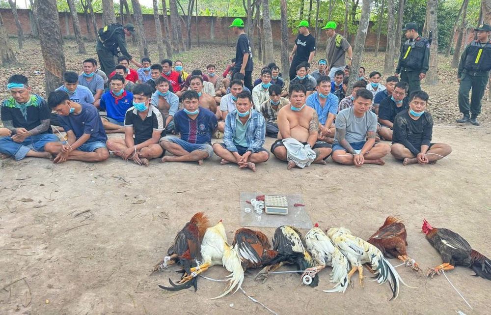 Đột k&iacute;ch tụ điểm đ&aacute;nh bạc, bắt &ocirc;ng tr&ugrave;m Nguyễn Văn Tuấn v&agrave; 82 người năm 2026 - Ảnh 1.