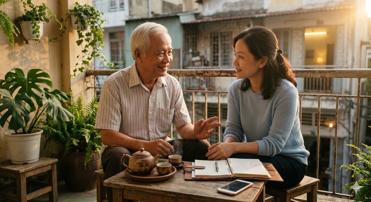 Bố l&eacute;n mua sẵn phần mộ, t&ocirc;i suy sụp nhiều ng&agrave;y, nhưng sau c&ugrave;ng nhận ra đ&acirc;y l&agrave; b&agrave;i học t&agrave;i ch&iacute;nh t&iacute;ch cực cho cả gia đ&igrave;nh - Ảnh 3.