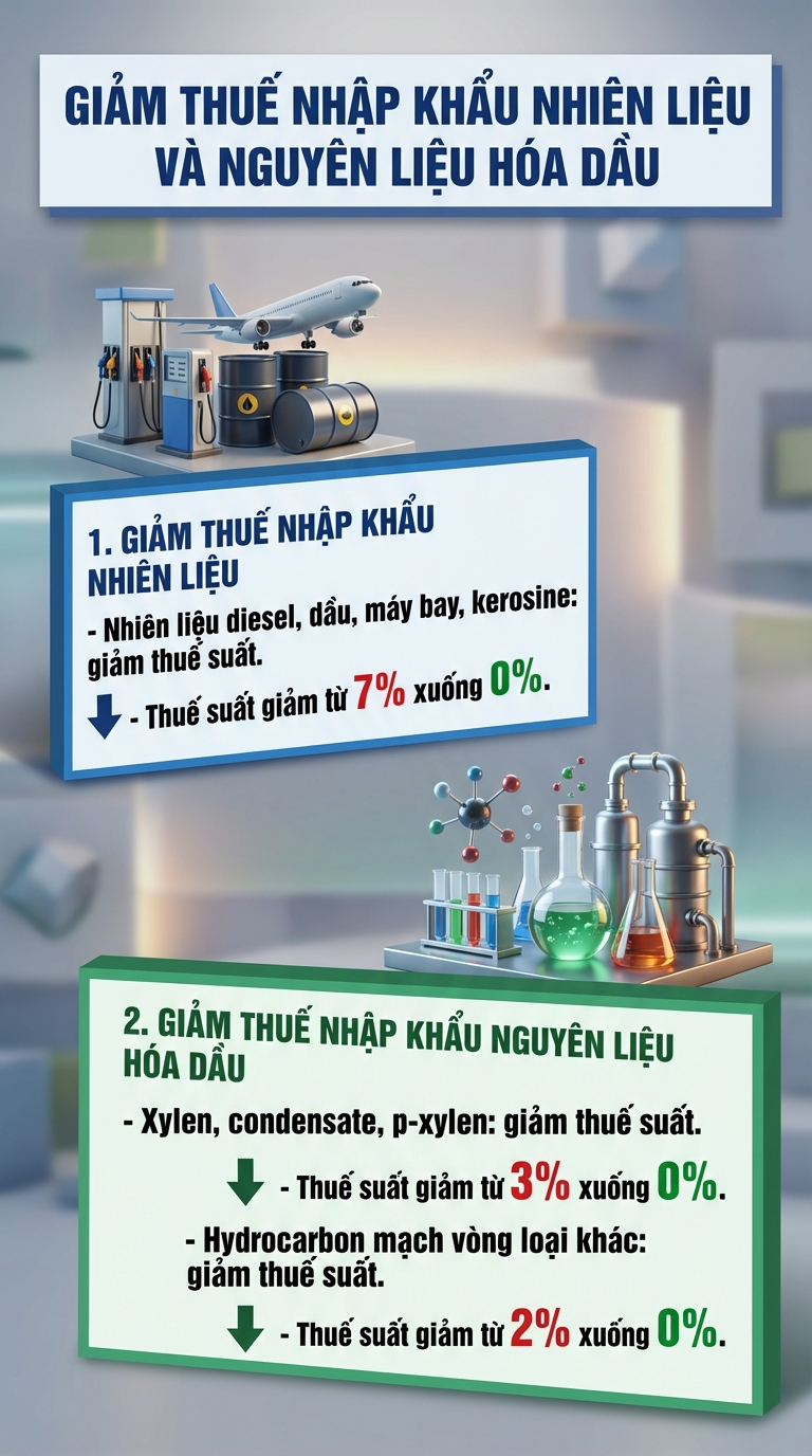 Thuế nhập khẩu xăng dầu đồng loạt giảm n&oacute;ng về 0%: Cụ thể những loại n&agrave;o được giảm? - Ảnh 2.