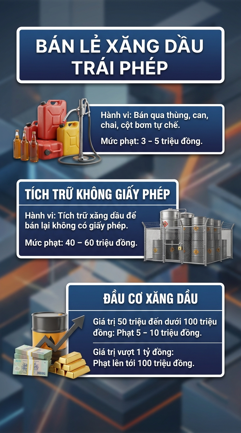 Người d&acirc;n ch&uacute; &yacute;: H&agrave;nh vi n&agrave;y li&ecirc;n quan đến xăng dầu c&oacute; thể bị phạt đến 5 tỷ đồng, thậm ch&iacute; phạt t&ugrave; 15 năm - Ảnh 2.