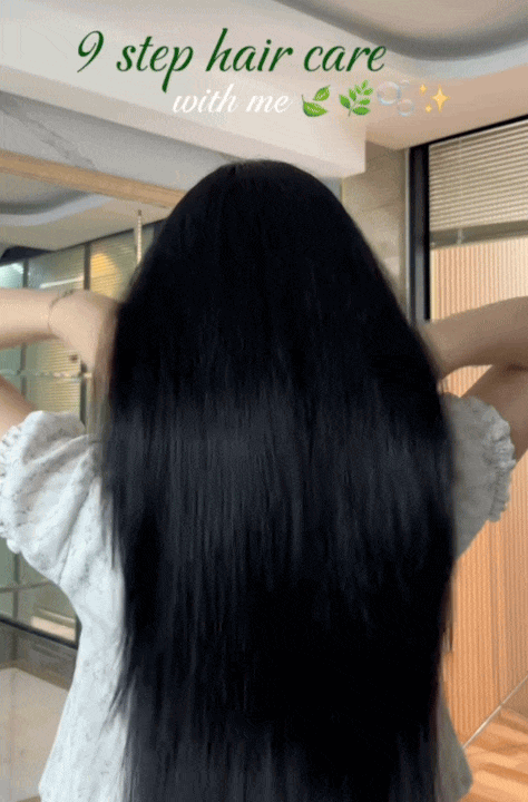 Cô nàng này khoe mái tóc đen bóng và tua tủa tóc con: Bí mật nằm ở bước ủ với lọ dầu dưỡng giá hơn 100k- Ảnh 1.