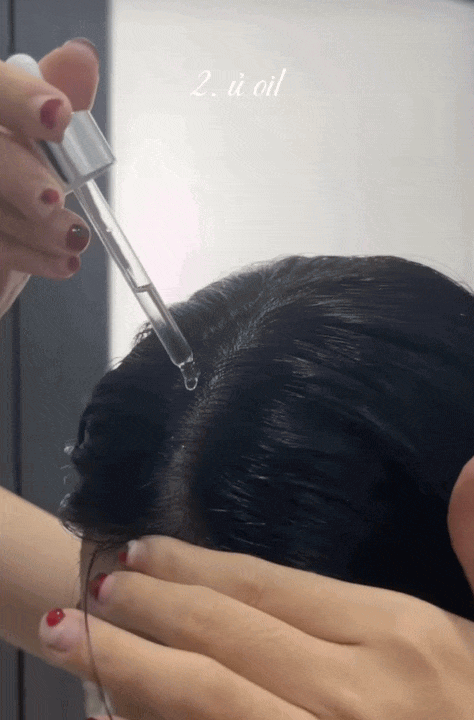 Cô nàng này khoe mái tóc đen bóng và tua tủa tóc con: Bí mật nằm ở bước ủ với lọ dầu dưỡng giá hơn 100k- Ảnh 5.