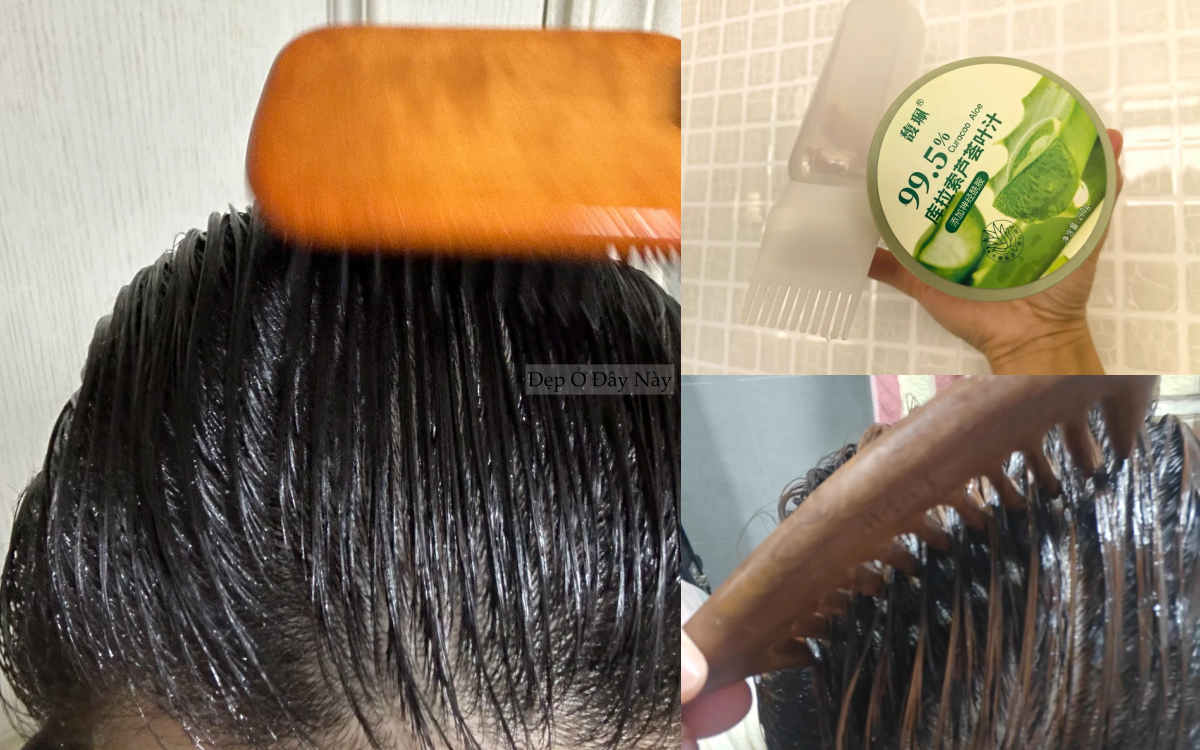 Thử thoa gel l&ocirc; hội l&ecirc;n t&oacute;c sau khi gội đầu, t&ocirc;i kh&ocirc;ng ngờ t&oacute;c hết sạch g&agrave;u v&agrave; giảm bết thấy r&otilde; - Ảnh 4.