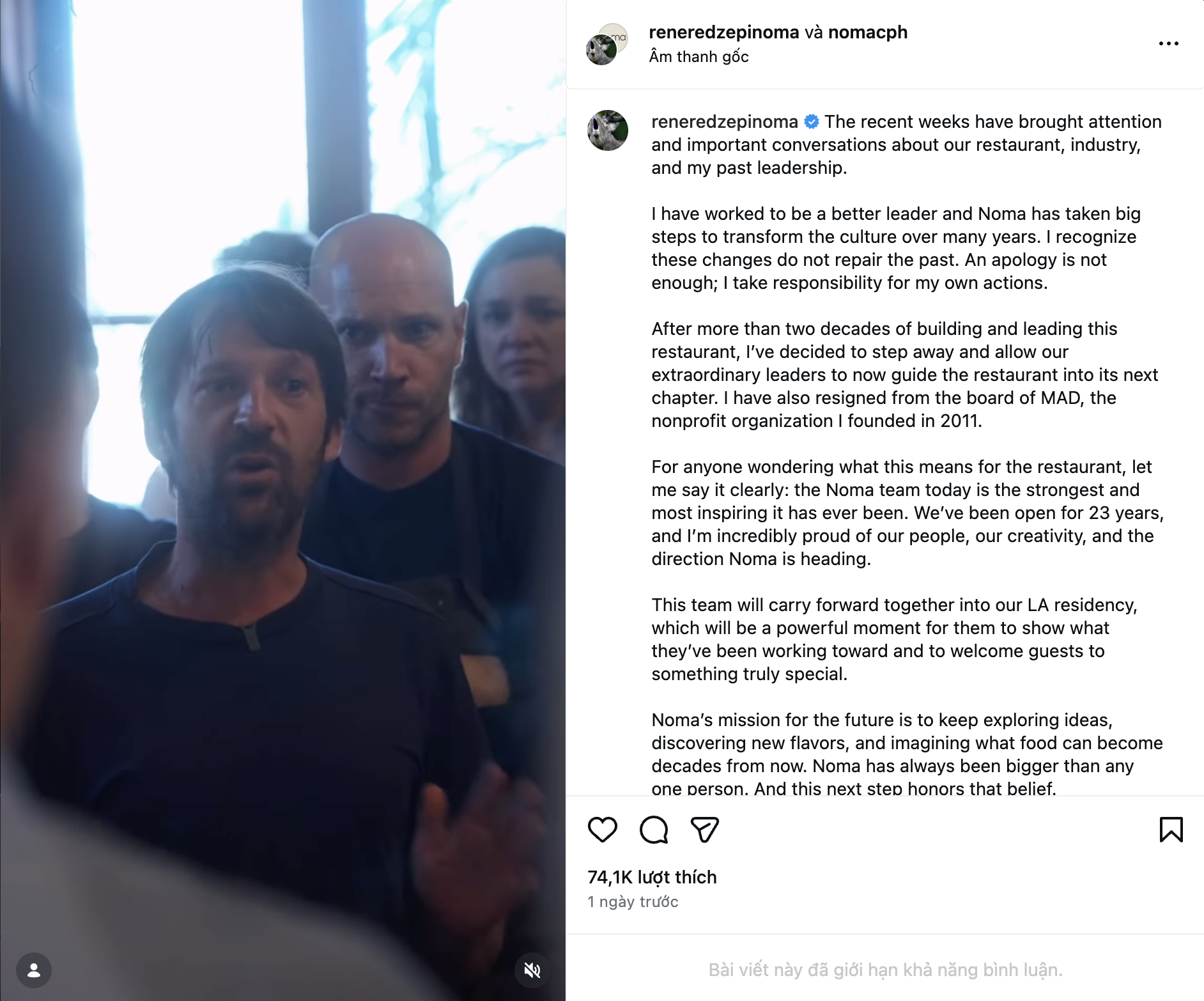 Bếp trưởng Michelin Ren&eacute; Redzepi bị tố bạo h&agrave;nh nh&acirc;n vi&ecirc;n tại Noma năm 2026 - Ảnh 4.