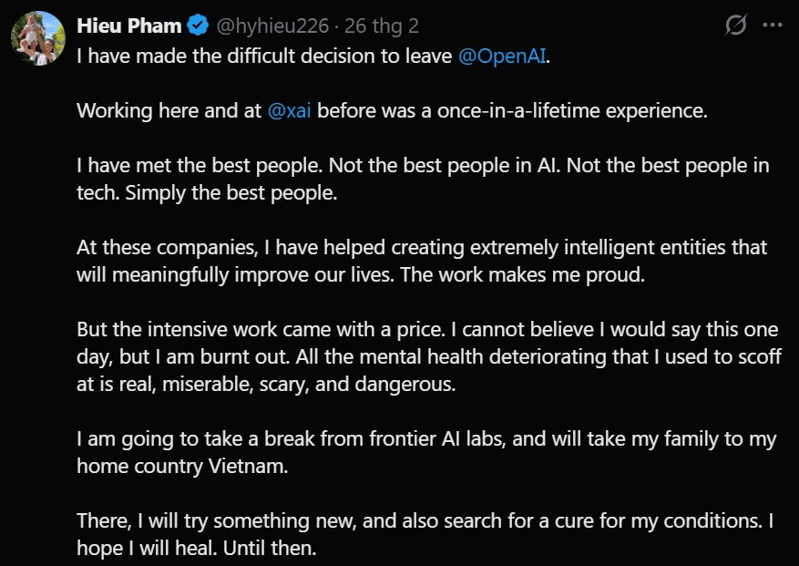 Tiến sỹ 9x Phạm Hy Hiếu rời OpenAI để ưu ti&ecirc;n sức khỏe v&agrave; kh&aacute;m ph&aacute; hướng đi mới - Ảnh 2.