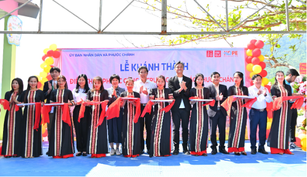 Kh&aacute;nh th&agrave;nh điểm trường mẫu gi&aacute;o tại x&atilde; Phước Ch&aacute;nh do UNIQLO Việt Nam v&agrave; Quỹ Hy vọng t&agrave;i trợ - Ảnh 1.