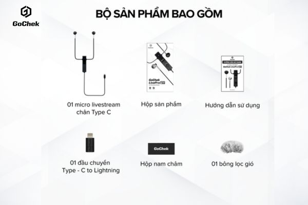 Micro h&aacute;t live GoChek LivePro G1 - Giải ph&aacute;p &acirc;m thanh cho livestream chất lượng cao - Ảnh 2.