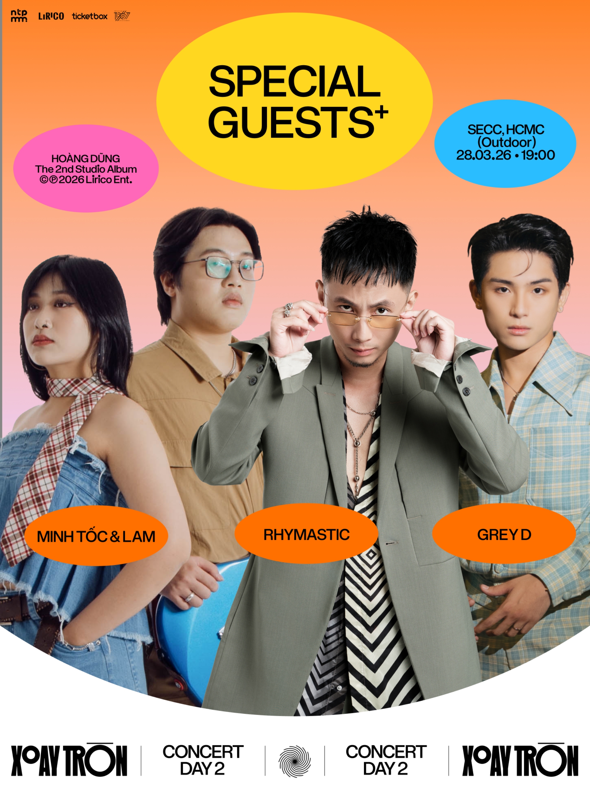 D&agrave;n lineup ấn tượng trong concert Ho&agrave;ng Dũng tại TP . HCM 2026 - Ảnh 2.