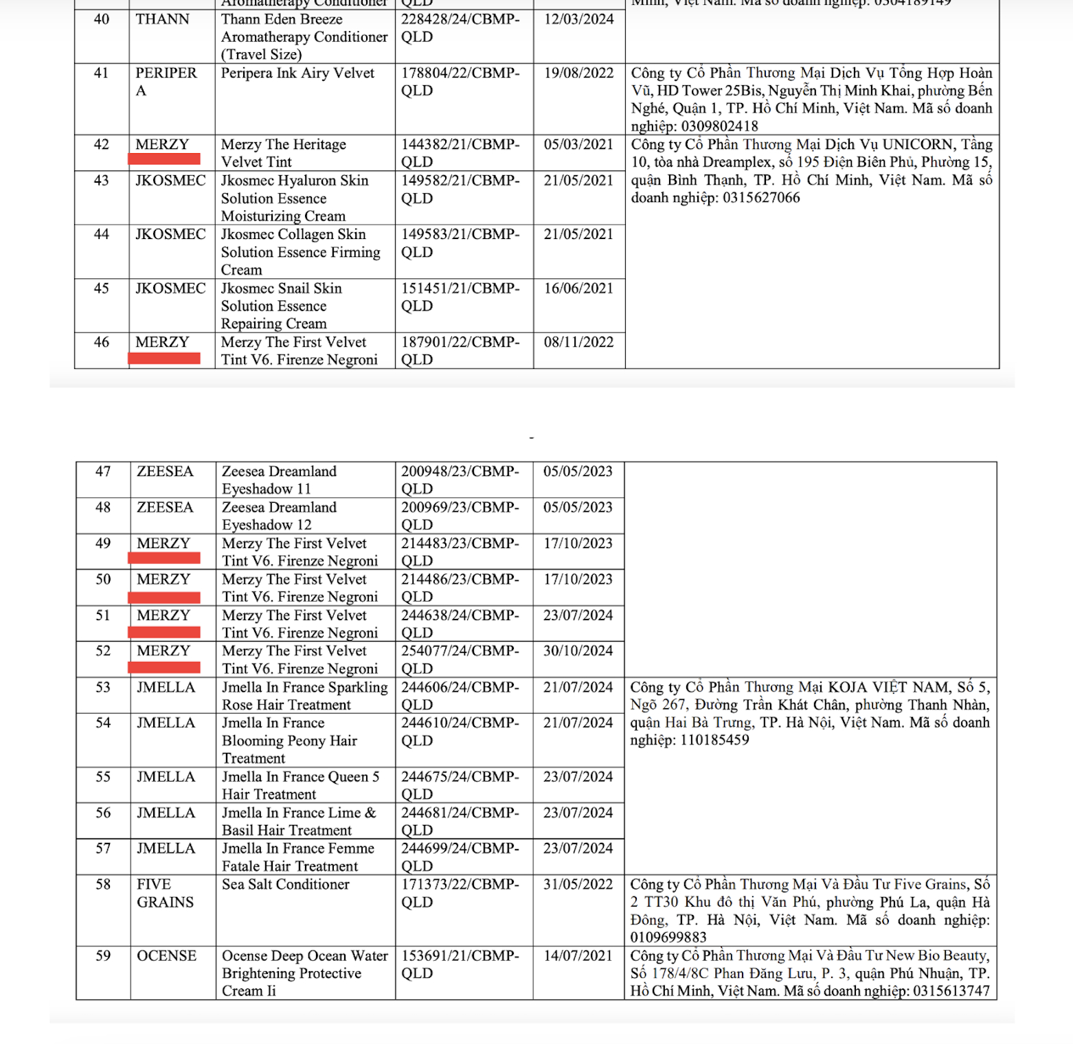 C&oacute; t&ecirc;n trong danh s&aacute;ch mỹ phẩm bị thu hồi, Merzy l&ecirc;n tiếng n&oacute;ng đ&iacute;nh ch&iacute;nh 1 th&ocirc;ng tin - Ảnh 7.