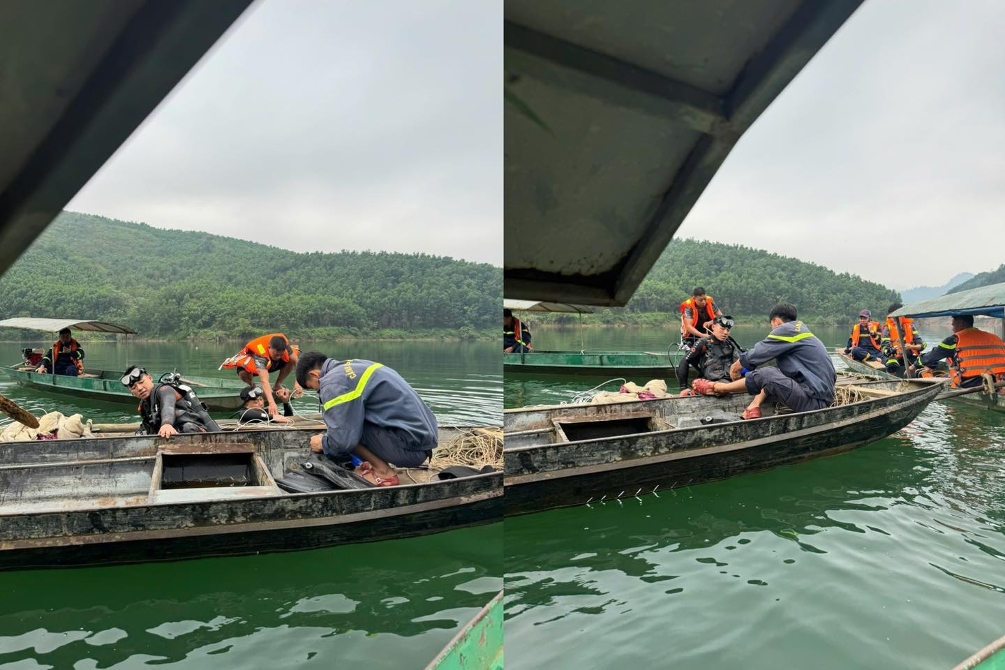 T&igrave;m kiếm đ&ocirc;i vợ chồng mất t&iacute;ch tại hồ thủy điện chi&ecirc;m h&oacute;a: Con trai sống s&oacute;t - Ảnh 3.