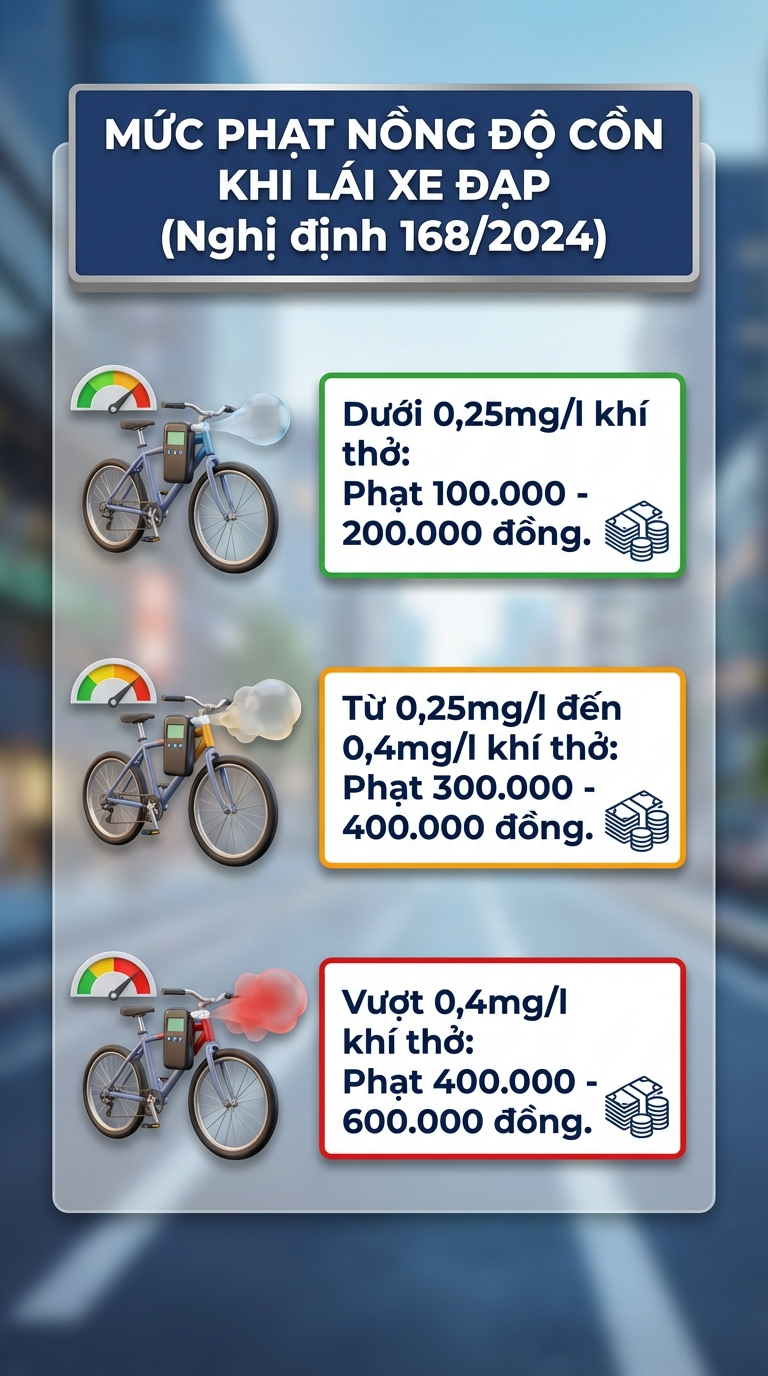 Mức phạt nồng độ cồn mới nhất đối với tất cả c&aacute;c loại xe sau khi b&atilde;i bỏ Nghị định 100, t&agrave;i xế ch&uacute; &yacute; - Ảnh 3.