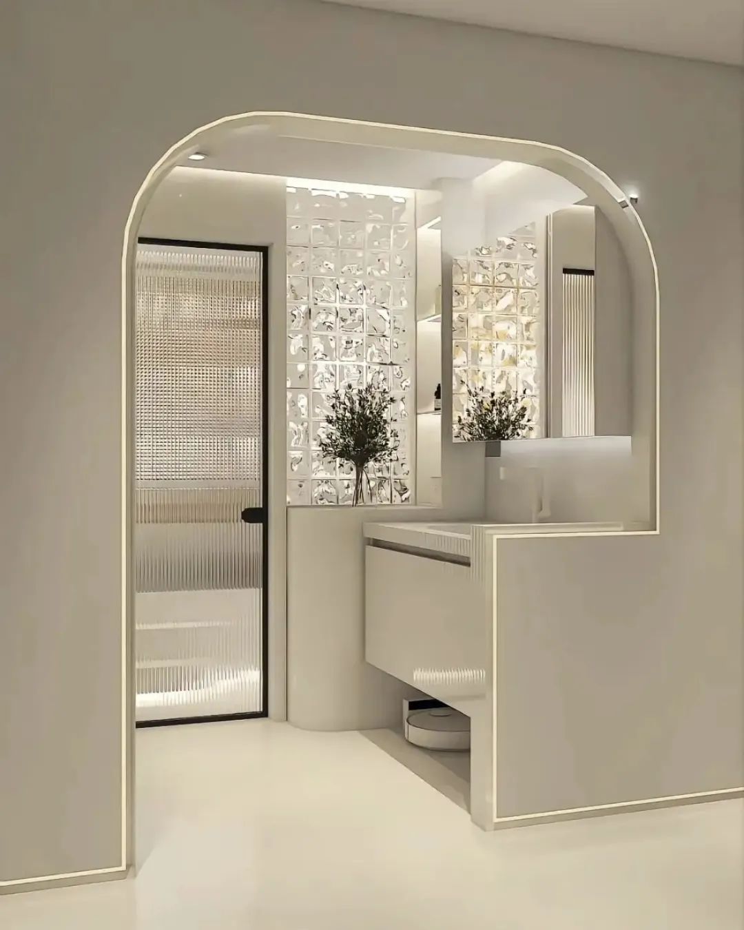 Phòng tắm không còn cảnh xếp hàng: Thiết kế vách lửng 2 phần giúp cả nhà dùng cùng lúc mỗi sáng - Ảnh 4.