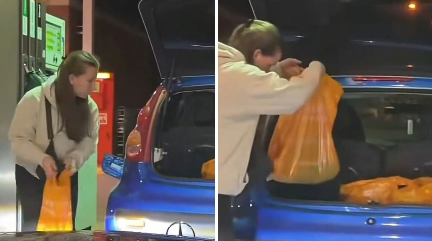 Nữ tài xế gây sốc khi tích trữ xăng bằng túi nilon , Cực kỳ nguy hiểm trong năm 2026 - Ảnh 1. Nữ tài xế gây sốc khi tích trữ xăng bằng túi nilon , Cực kỳ nguy hiểm trong năm 2026 - Ảnh 1.