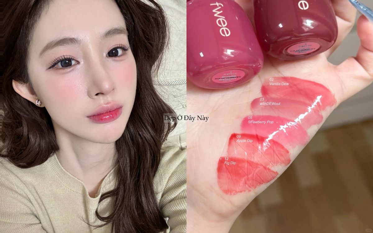 5 thỏi son b&oacute;ng m&agrave;u đẹp 