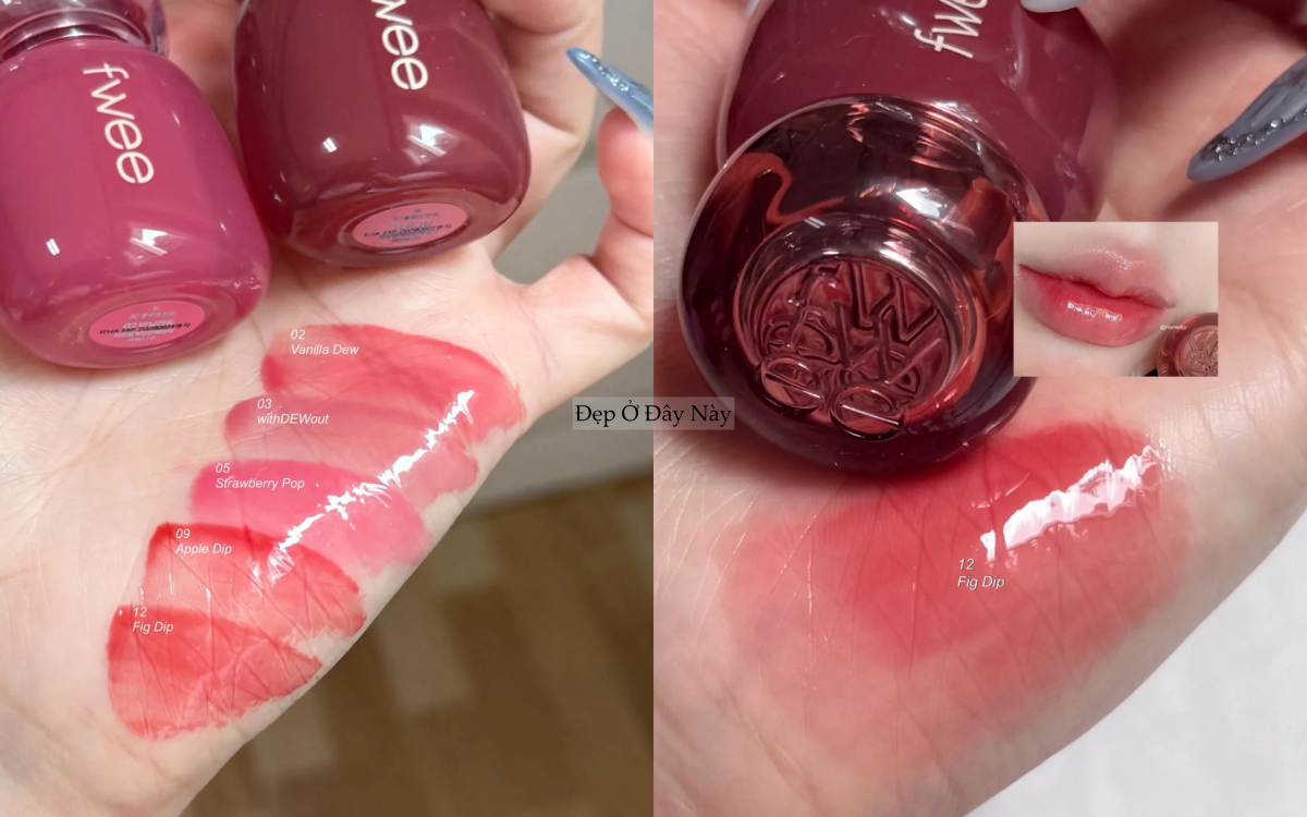 5 thỏi son b&oacute;ng m&agrave;u đẹp 