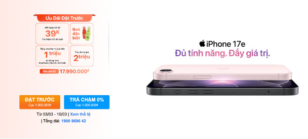 iPhone 17e: Si&ecirc;u phẩm Apple gi&aacute; tốt nhất &ndash; Chỉ từ 39.000 VNĐ mỗi ng&agrave;y - Ảnh 4.