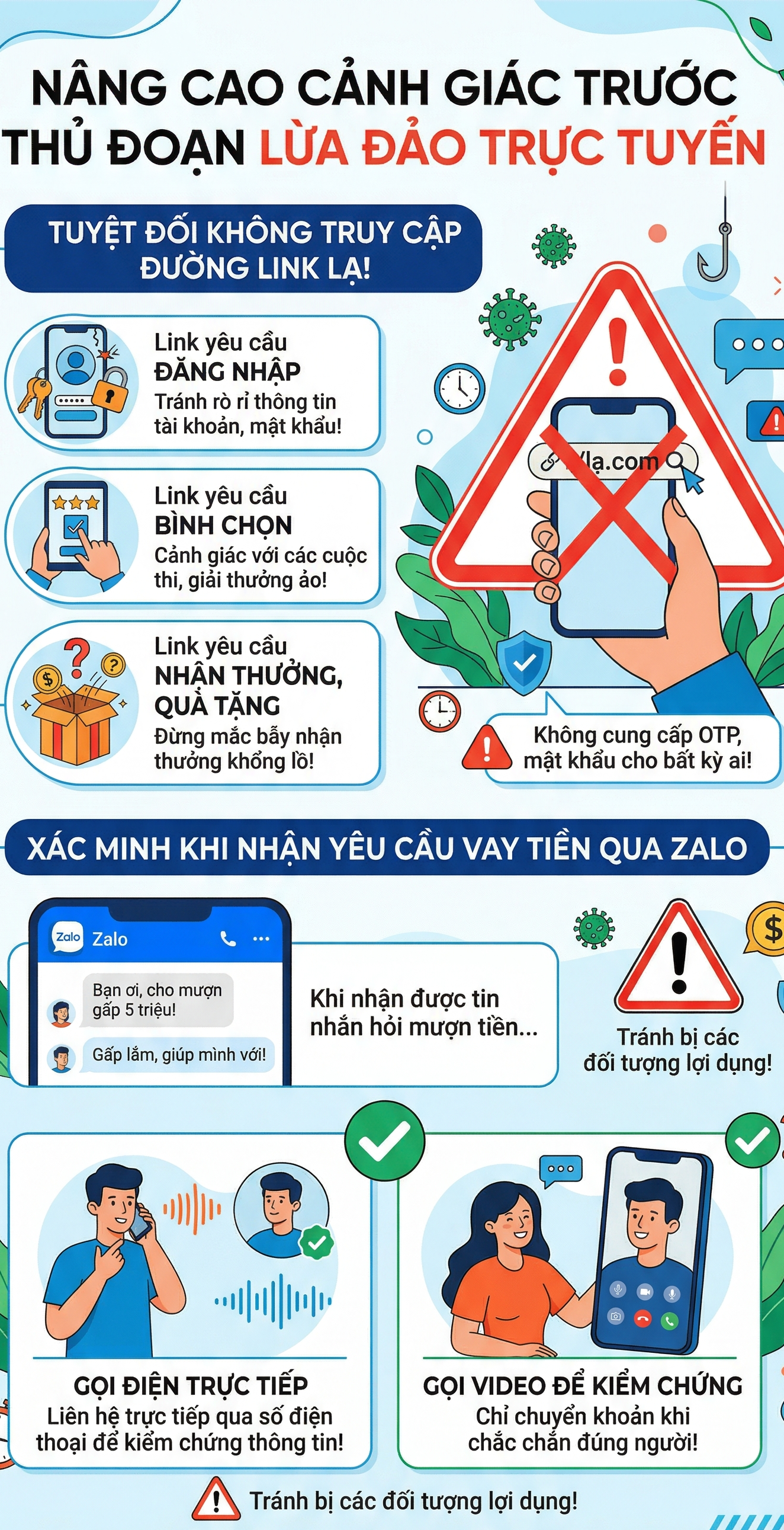Cảnh b&aacute;o lừa đảo qua Zalo 2026: Đường link giả mạo cần ch&uacute; &yacute; ngay - Ảnh 2.