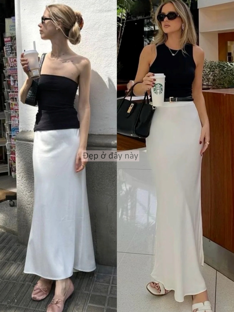 Váy lụa đang “chiếm sóng” 2026: Mặc đúng cách là sang lên vài bậc, sai một ly dễ lộ dáng ngay - Ảnh 3.