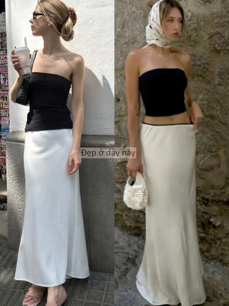 Váy lụa đang “chiếm sóng” 2026: Mặc đúng cách là sang lên vài bậc, sai một ly dễ lộ dáng ngay - Ảnh 5.