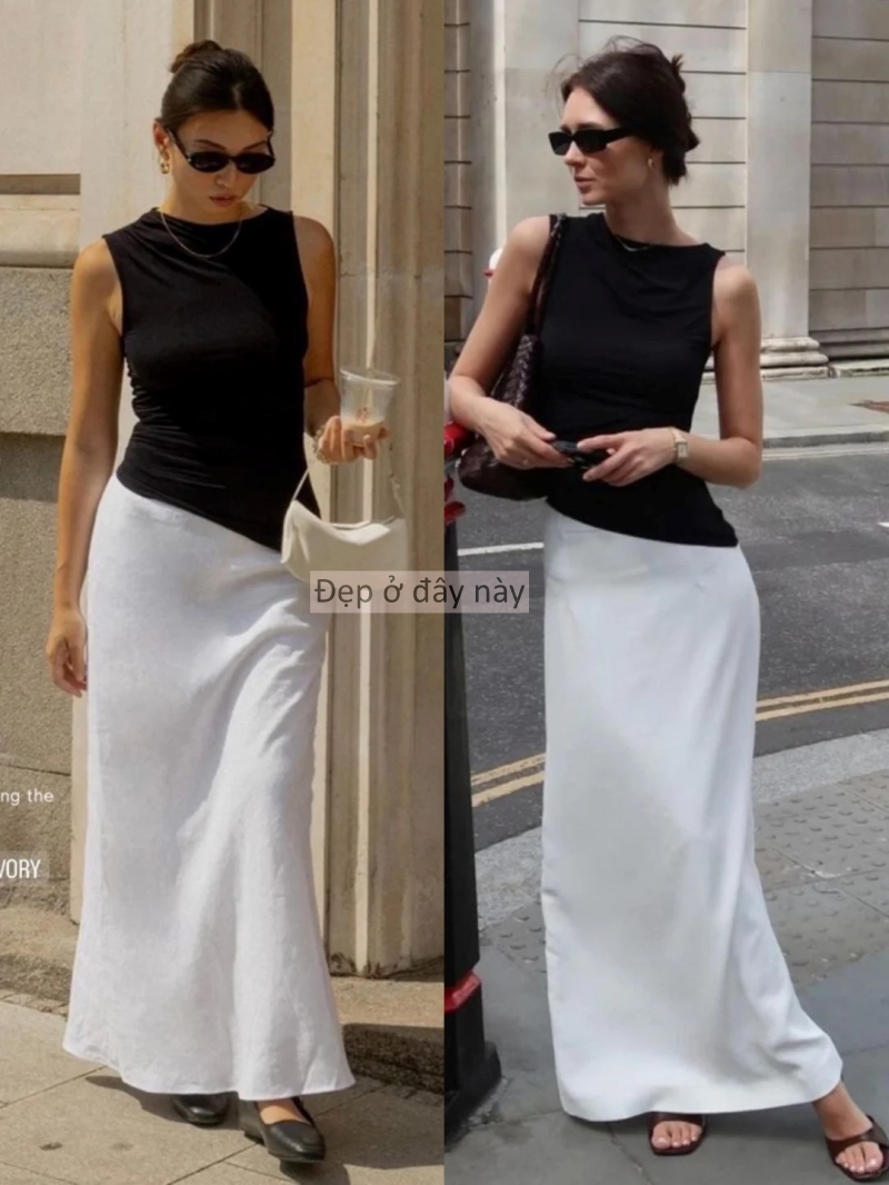 Váy lụa đang “chiếm sóng” 2026: Mặc đúng cách là sang lên vài bậc, sai một ly dễ lộ dáng ngay - Ảnh 2.