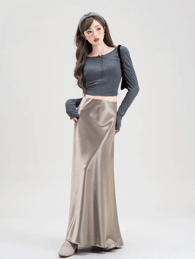 Váy lụa đang “chiếm sóng” 2026: Mặc đúng cách là sang lên vài bậc, sai một ly dễ lộ dáng ngay - Ảnh 8.