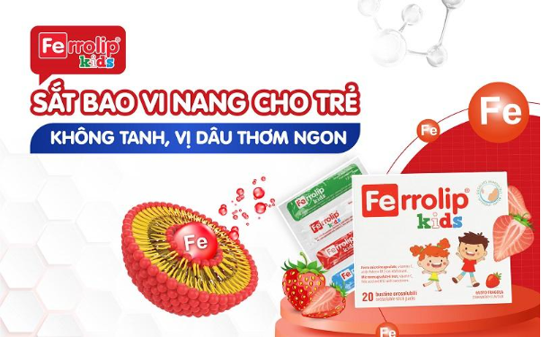 Ferrolip Kids: Khi vị tanh của sắt không còn là rào cản với trẻ nhỏ - Ảnh 1. Ferrolip Kids: Khi vị tanh của sắt không còn là rào cản với trẻ nhỏ - Ảnh 1.