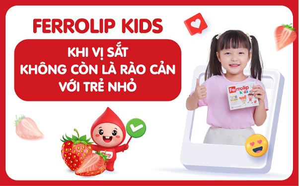 Ferrolip Kids: Khi vị tanh của sắt không còn là rào cản với trẻ nhỏ - Ảnh 3. Ferrolip Kids: Khi vị tanh của sắt không còn là rào cản với trẻ nhỏ - Ảnh 3.