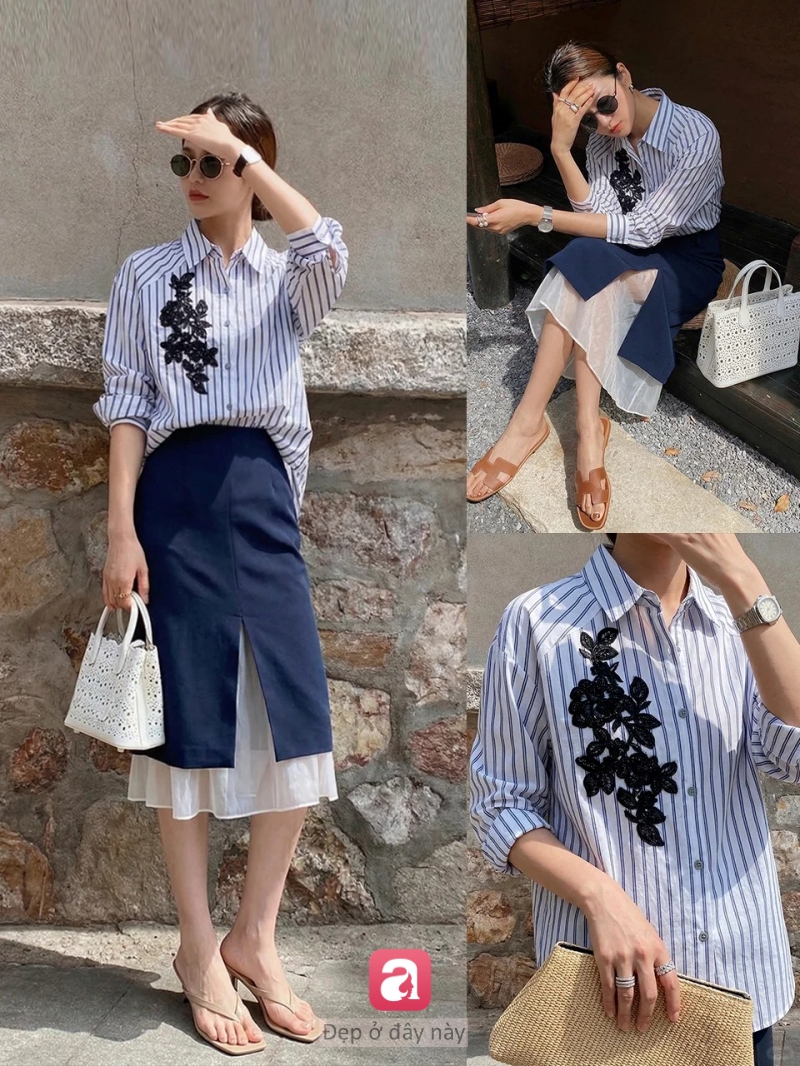 Xanh nhạt &ndash; gam m&agrave;u &ldquo;nhẹ t&ecirc;nh&rdquo; nhưng mặc l&ecirc;n l&agrave; sang: 4 c&ocirc;ng thức đi l&agrave;m chuẩn thanh lịch - Ảnh 5.