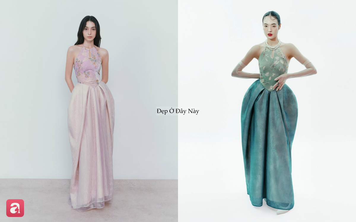 Trần Đ&ocirc; Linh v&agrave; Điền Hi Vi bất ph&acirc;n thắng bại khi đụng đầm local brand Việt - Ảnh 2.