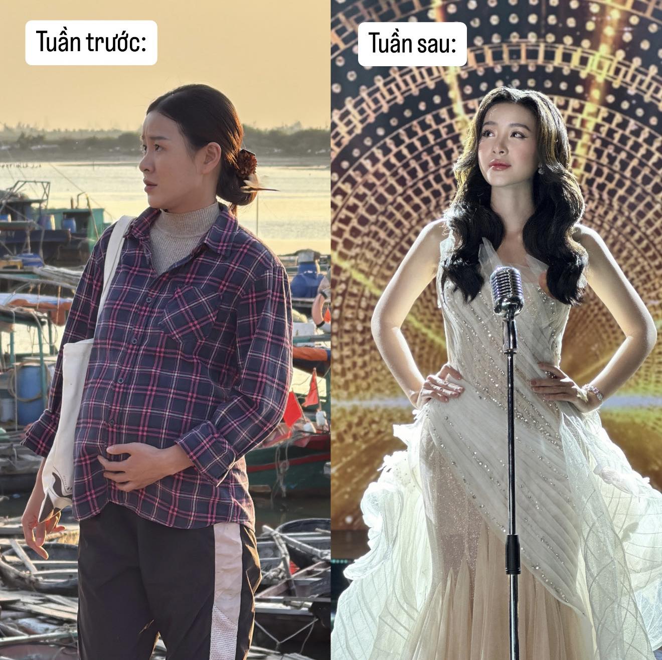 Lột x&aacute;c ngoạn mục của Trang Emma: Từ g&aacute;i qu&ecirc; đen nhẻm đến hoa hậu lộng lẫy - Ảnh 1.