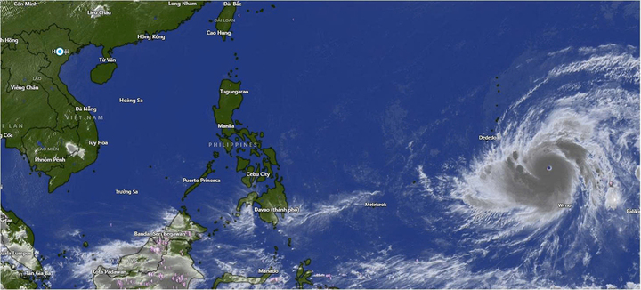 B&atilde;o Sinlaku mạnh l&ecirc;n th&agrave;nh si&ecirc;u b&atilde;o đầu m&ugrave;a năm 2026 với cường độ cấp 17 - Ảnh 1.