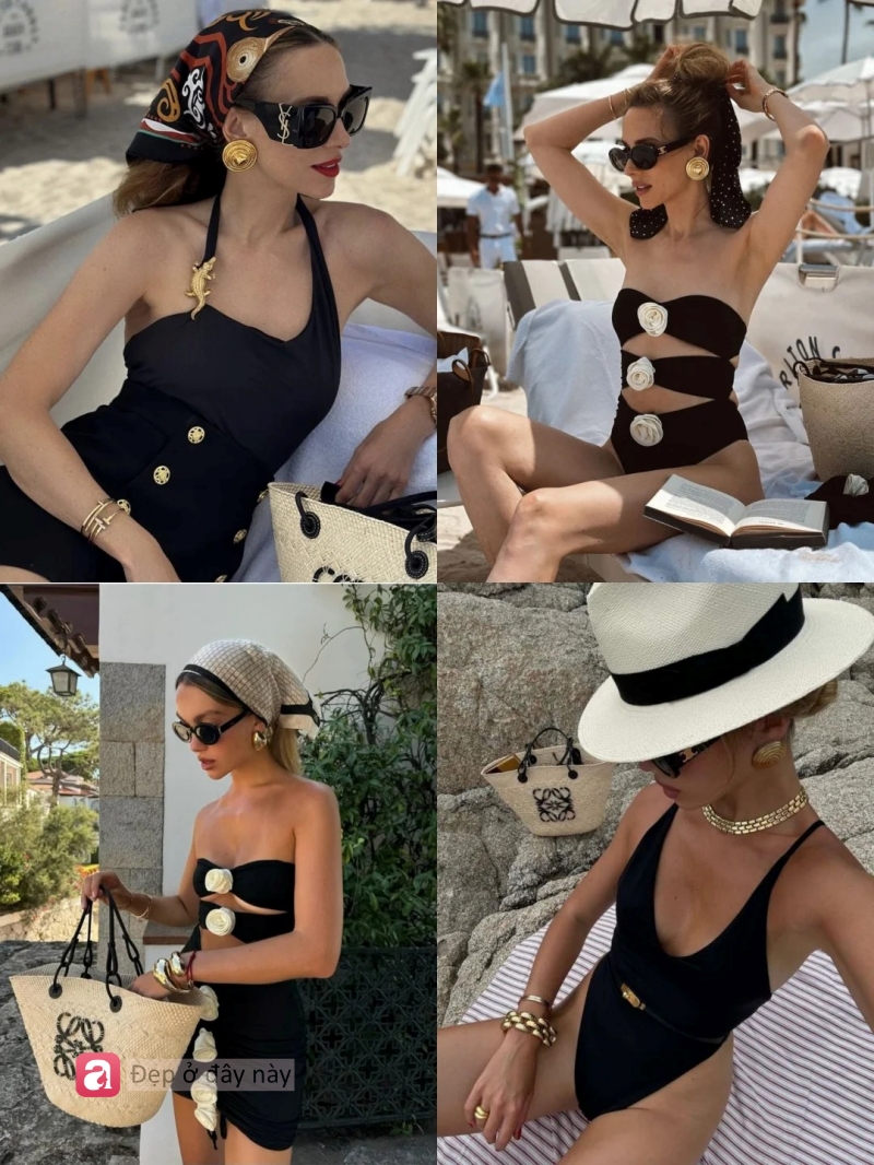 Đồ bơi &ldquo;old money&rdquo;: Kh&ocirc;ng cần hở bạo, chỉ cần tinh tế l&agrave; đủ sang - Ảnh 1.