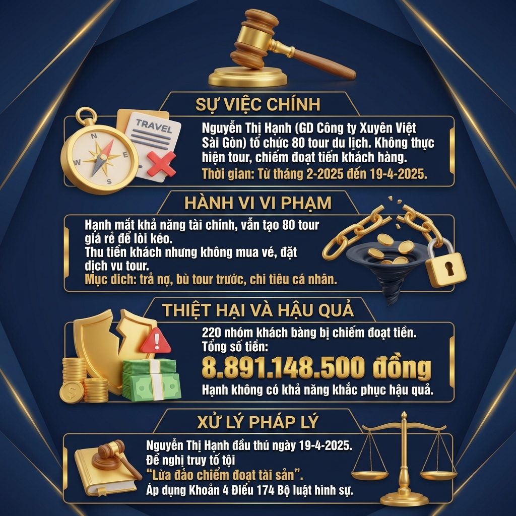 Đề nghị truy tố Nguyễn Thị Hạnh về tội Lừa đảo chiếm đoạt tài sản gần 9 tỷ đồng - Ảnh 2. Đề nghị truy tố Nguyễn Thị Hạnh về tội Lừa đảo chiếm đoạt tài sản gần 9 tỷ đồng - Ảnh 2.