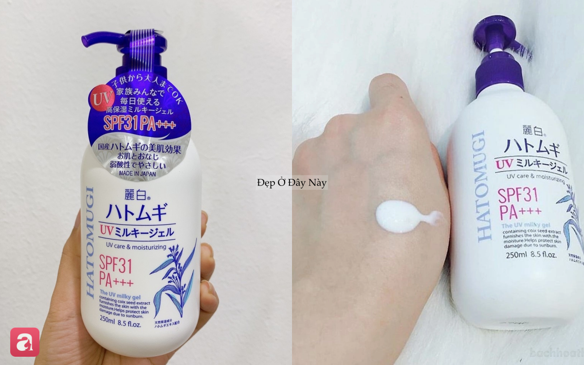 5 sữa dưỡng thể chống nắng 